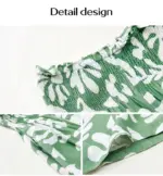 Elegant Printed Trousers Summer Loose Elastic High Waist Straight Pants For Beach Vacation Womens Clothing - Image 2