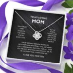 Mom Love Knot Necklace From Son - Image 6